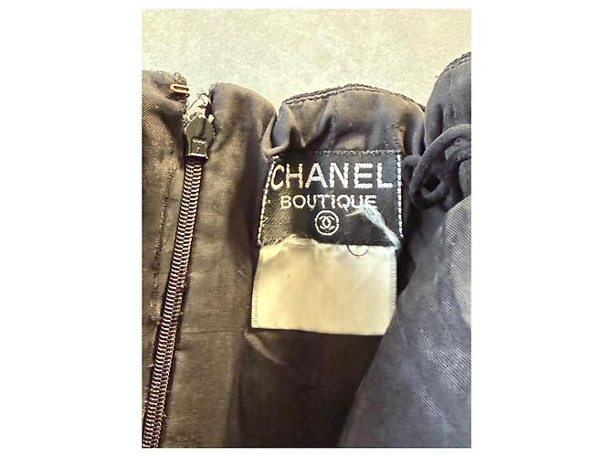 Falda Chanel de lana negra Colección Barbie 1995 - vista 3