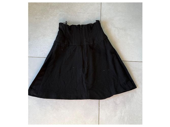 Falda Chanel de lana negra Colección Barbie 1995 - vista 8