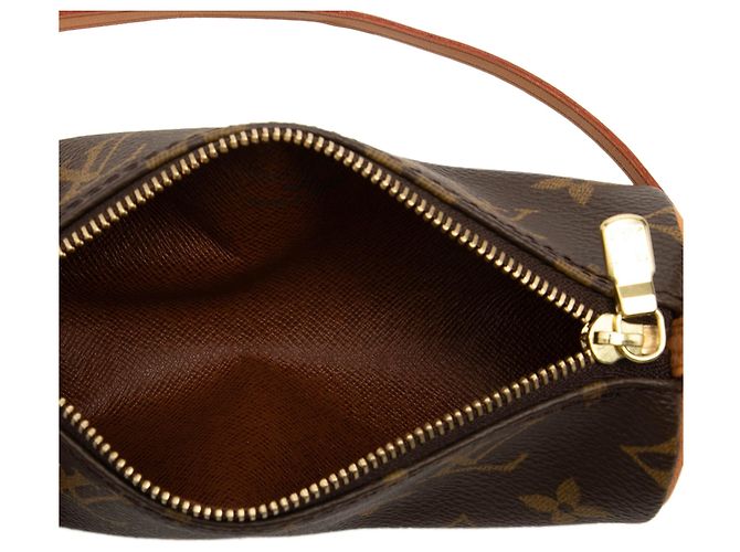 Borsa a mano Louis Vuitton Monogram Papillon Pochette Marrone - vista 4