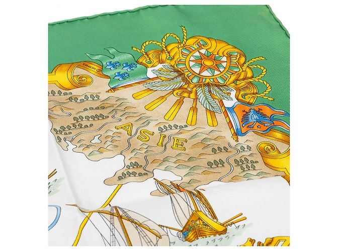 Hermès Voiles De Lumiere Seidentuch Weiß 90 Scarves - Ansicht 6