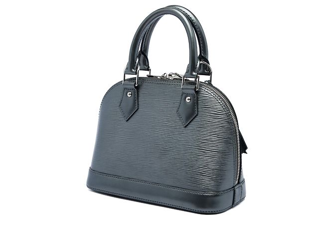Borsa Satchel Louis Vuitton Epi Alma BB Nera - vista 2