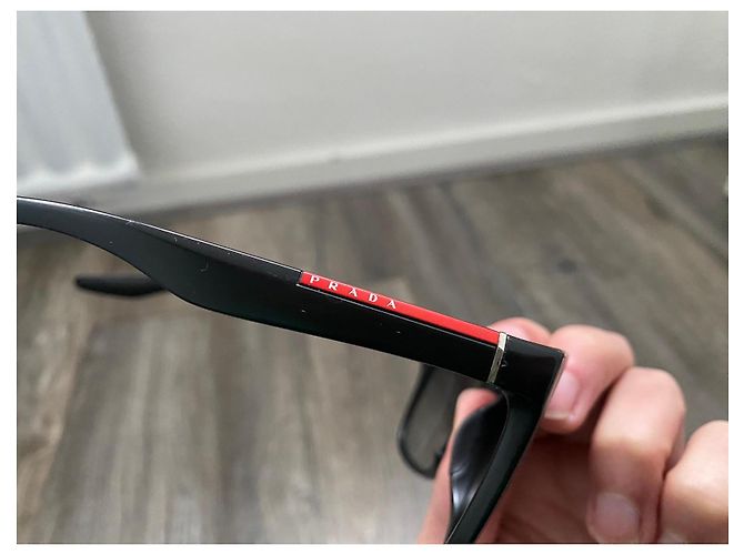 Occhiali da sole Prada Linea Rossa SPS 03O - Nero - vista 4