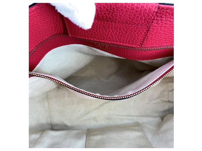 Gucci Borsa Tote Swing Medium in pelle Arancione e Fucsia - vista 7
