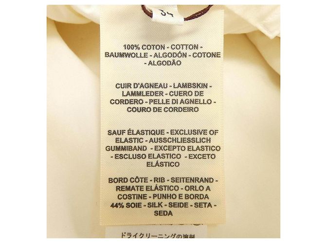 Hermès Nylon Blouson Weiß - Ansicht 3