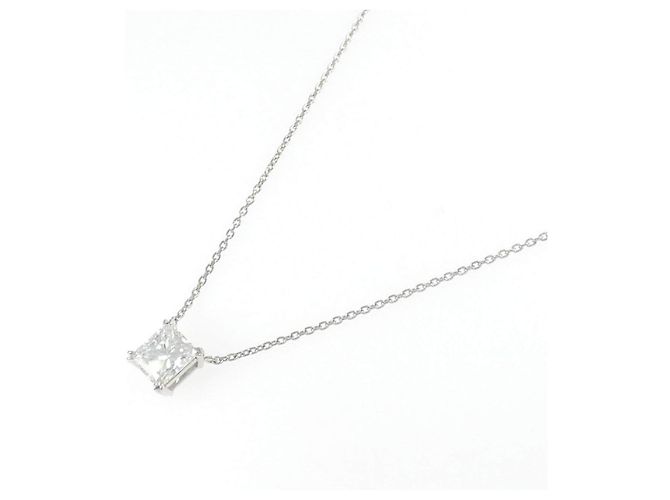 Autre Marque Platin-Diamant-Halskette - Ansicht 2