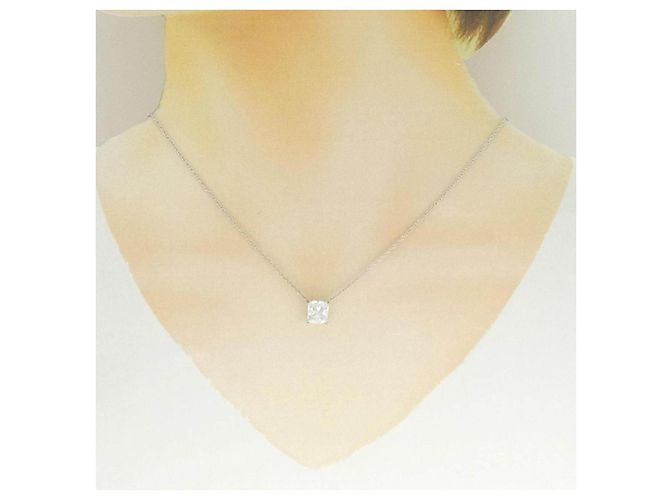 Autre Marque Platin-Diamant-Halskette - Ansicht 6