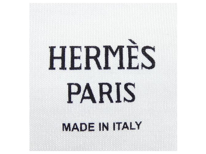 Hermès T-shirt de algodão CHEVRON Cartouche Hermes - vista 4