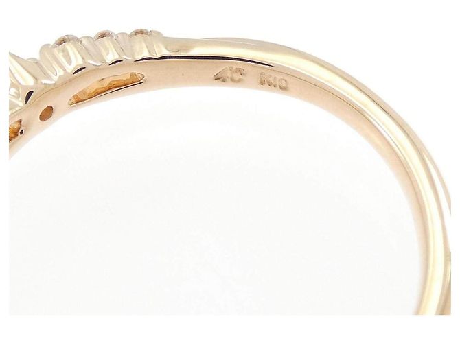 Autre Marque 4℃ K10 Pink Gold Diamantring - Ansicht 4