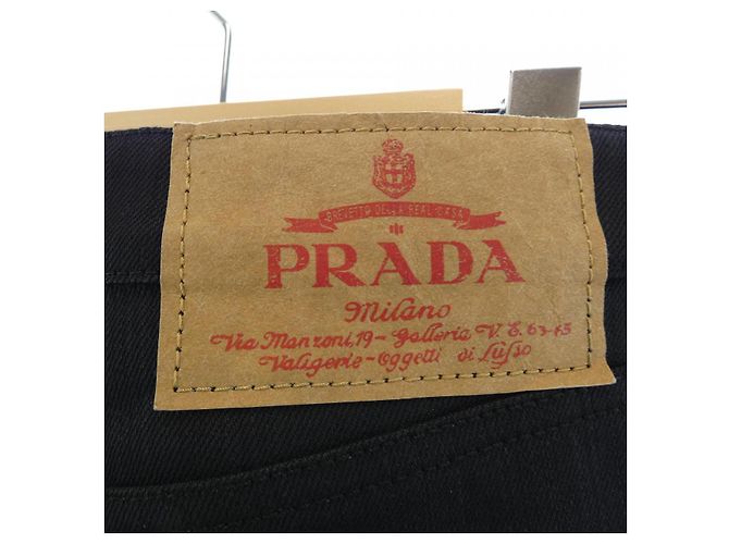Vaqueros de denim elástico de 5 bolsillos Prada - vista 5