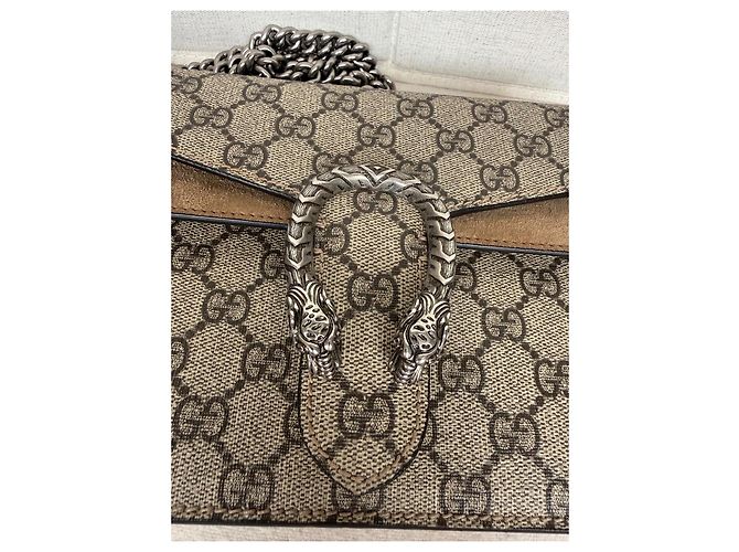 Gucci Dionysus GG Supreme Canvas and Suede Shoulder Bag - view 10