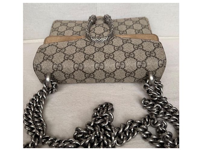 Gucci Dionysus GG Supreme Canvas and Suede Shoulder Bag - view 11