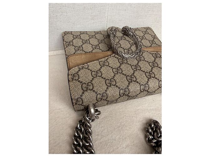 Gucci Dionysus GG Supreme Canvas and Suede Shoulder Bag - view 12