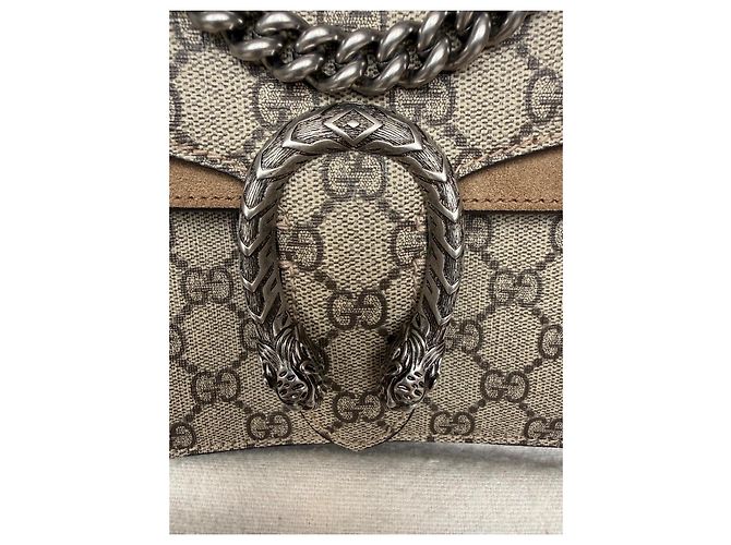 Gucci Dionysus GG Supreme Canvas and Suede Shoulder Bag - view 13