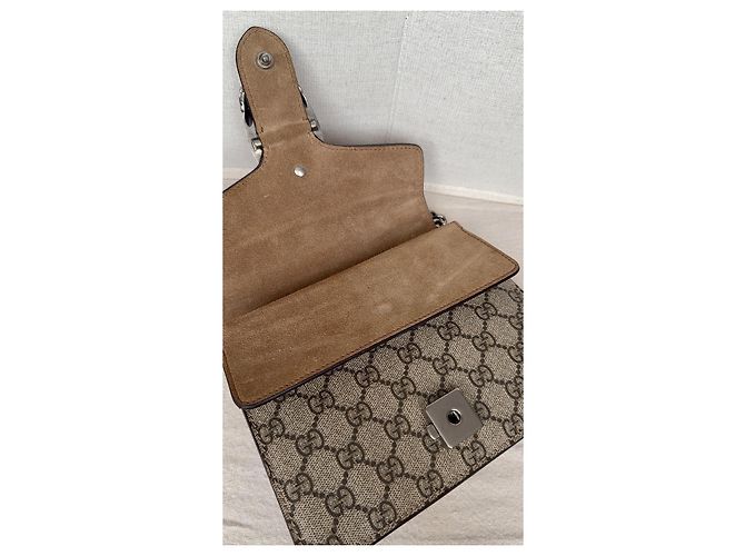 Gucci Dionysus GG Supreme Canvas and Suede Shoulder Bag - view 15