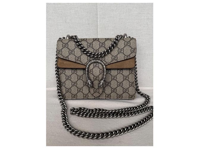 Gucci Dionysus GG Supreme Canvas and Suede Shoulder Bag - view 2