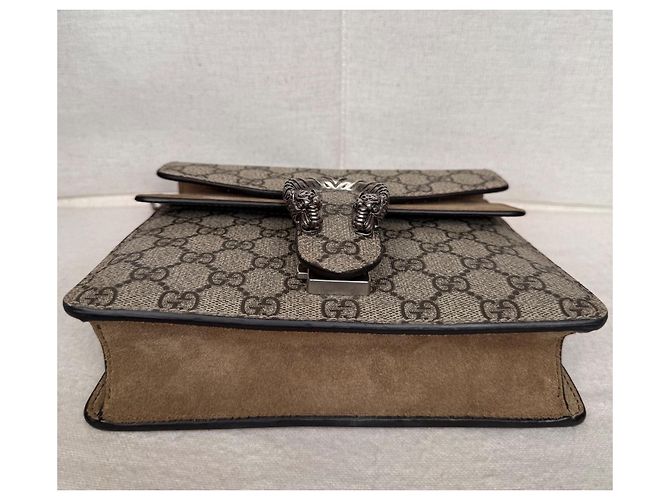 Gucci Dionysus GG Supreme Canvas and Suede Shoulder Bag - view 4