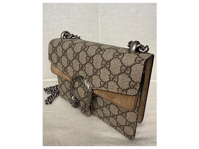 Gucci Dionysus GG Supreme Canvas and Suede Shoulder Bag - view 6