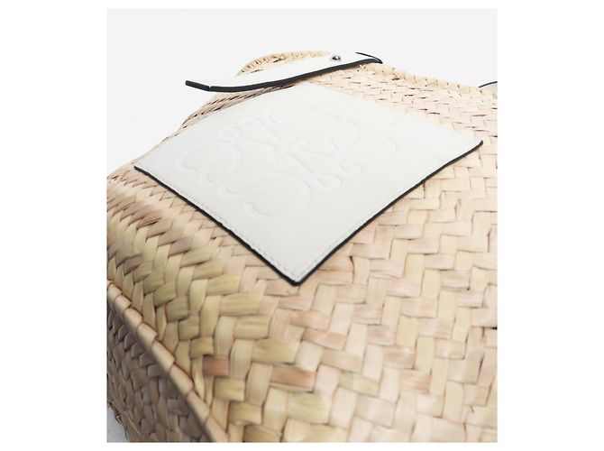 Loewe Bolso cesta mediano de hoja de palma natural - vista 4