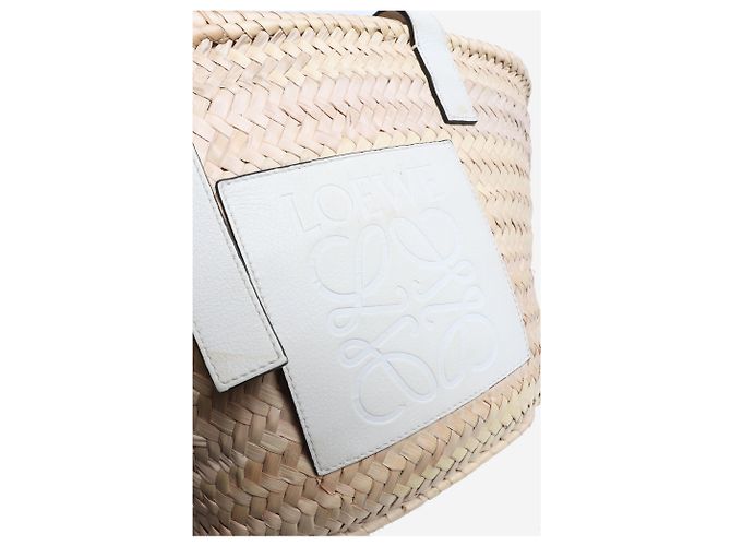 Loewe Bolso cesta mediano de hoja de palma natural - vista 7