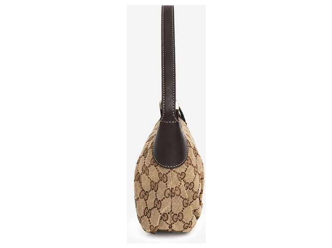 Gucci Borsa a tracolla pochette Sherry Line in tela GG marrone - vista 2