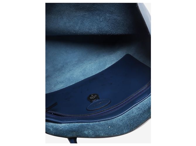 Mulberry Borsa tote Blossom in pelle blu - vista 5
