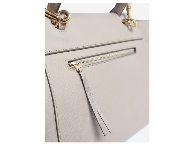 Belt Bag Céline Mini mala de cintura em pele de vitela grão neutro - vista 10