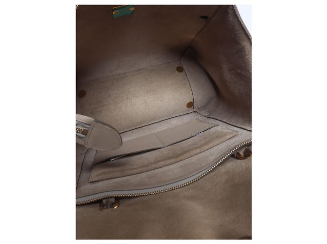 Belt Bag Céline Mini mala de cintura em pele de vitela grão neutro - vista 13