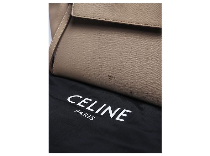 Belt Bag Céline Mini mala de cintura em pele de vitela grão neutro - vista 15
