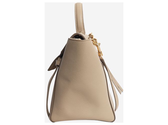 Belt Bag Céline Mini mala de cintura em pele de vitela grão neutro - vista 2