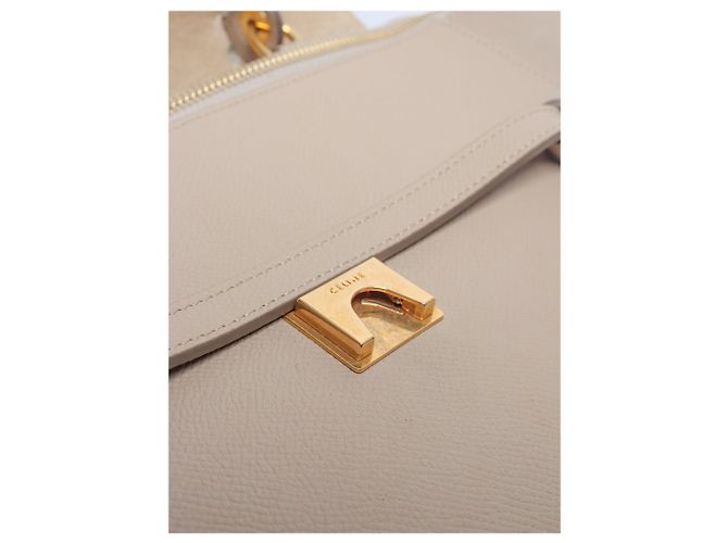Belt Bag Céline Mini mala de cintura em pele de vitela grão neutro - vista 6