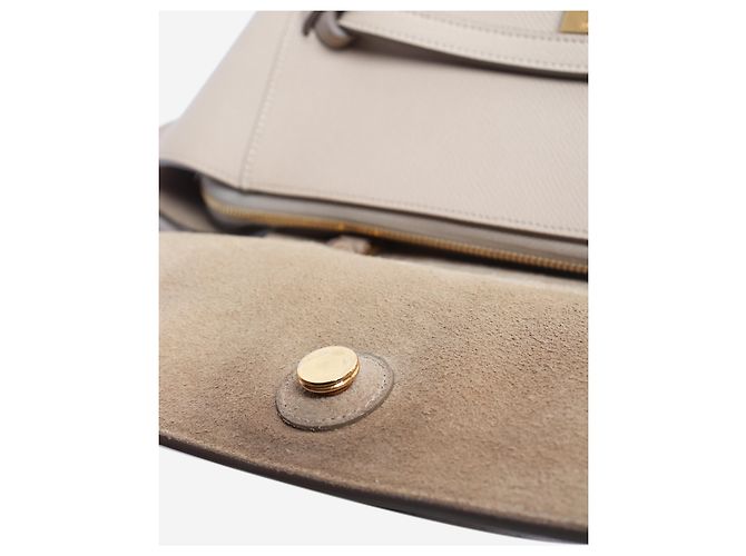 Belt Bag Céline Mini mala de cintura em pele de vitela grão neutro - vista 7
