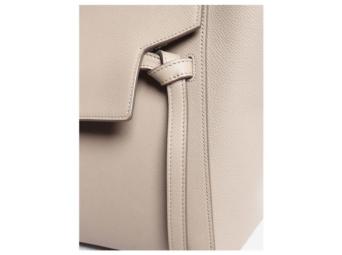 Belt Bag Céline Mini mala de cintura em pele de vitela grão neutro - vista 8