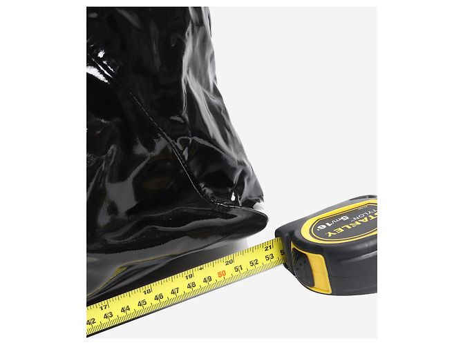 Anine Bing Borsa tote Kate in pelle nera lucida - vista 12