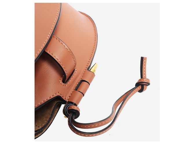 Loewe Borsa a tracolla Gate in pelle marrone - vista 10