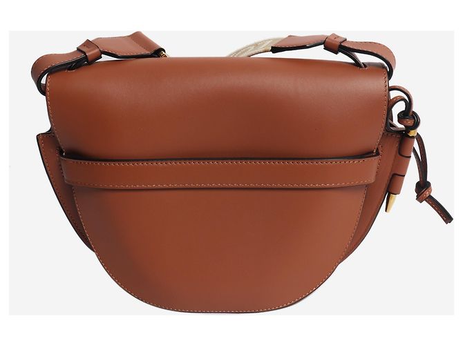 Loewe Borsa a tracolla Gate in pelle marrone - vista 4