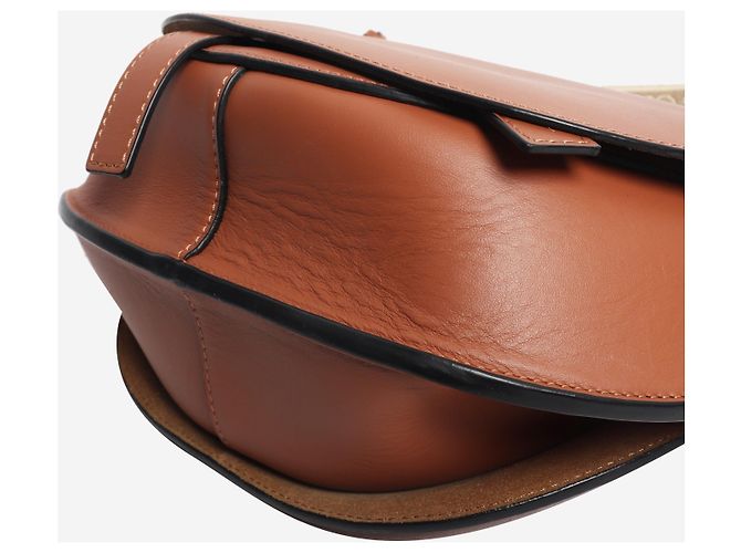 Loewe Borsa a tracolla Gate in pelle marrone - vista 5