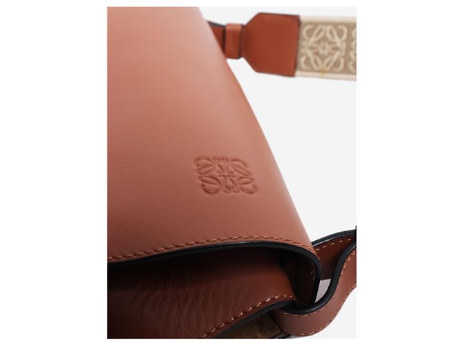 Loewe Borsa a tracolla Gate in pelle marrone - vista 8