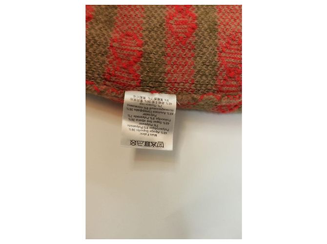 Autre Marque Cherry Pullover aus Alpaka-Mischung in Camel und Rot - size XS - Ansicht 4
