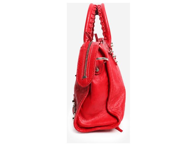 Balenciaga Borsa a mano Classic City Small in pelle rossa - vista 2