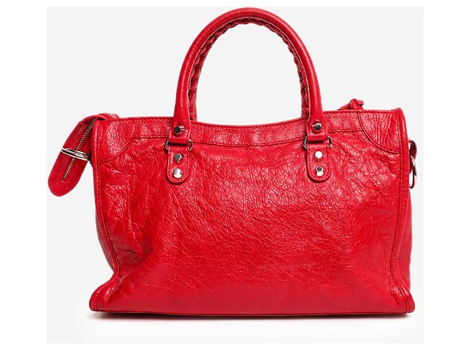Balenciaga Borsa a mano Classic City Small in pelle rossa - vista 3
