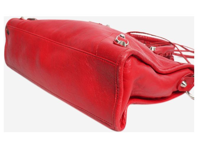 Balenciaga Borsa a mano Classic City Small in pelle rossa - vista 4