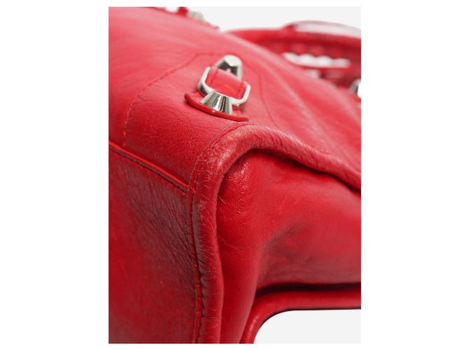 Balenciaga Borsa a mano Classic City Small in pelle rossa - vista 5