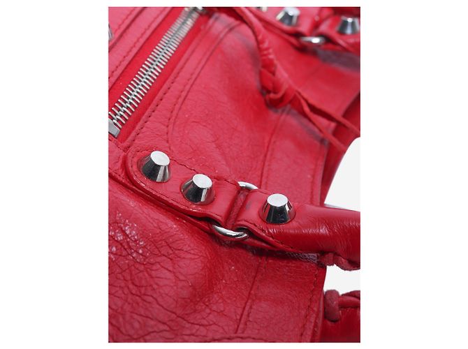 Balenciaga Borsa a mano Classic City Small in pelle rossa - vista 7