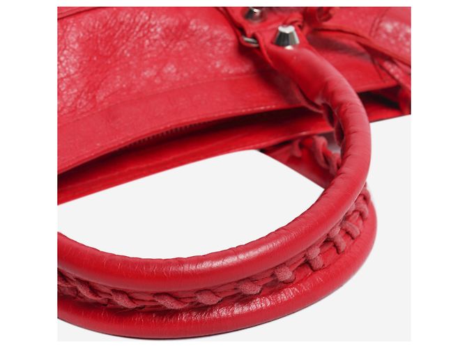 Balenciaga Borsa a mano Classic City Small in pelle rossa - vista 8