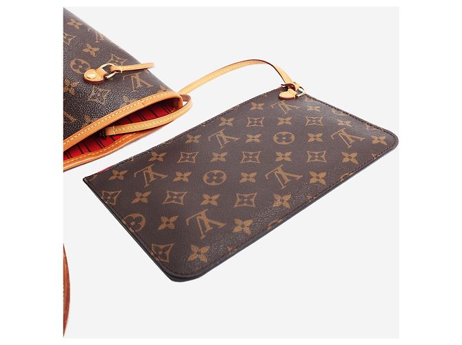 Louis Vuitton Neverfull MM Shopper aus braunem Monogram Canvas - Ansicht 10