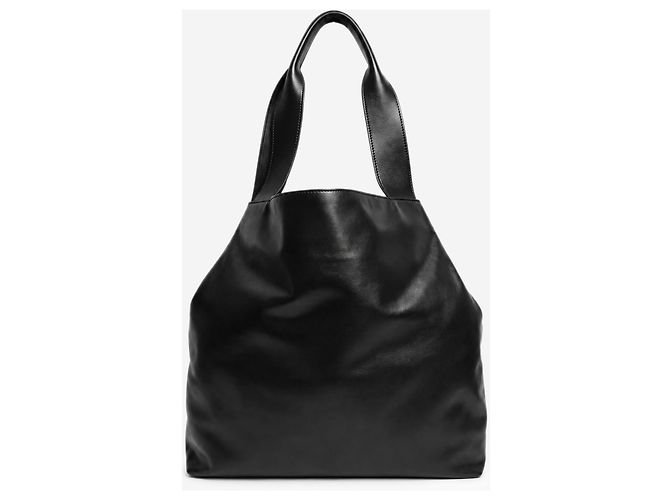 Miu Miu Sac cabas en cuir noir - vue 3