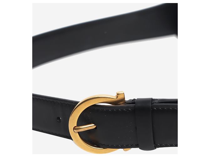 Salvatore Ferragamo Borsa a tracolla Trifolio in pelle nera - vista 5