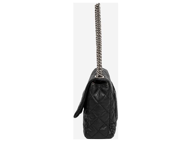 Chanel Borsa a tracolla single flap in pelle matelassé nera 2006 - vista 2