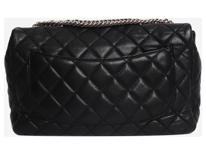 Chanel Borsa a tracolla single flap in pelle matelassé nera 2006 - vista 3