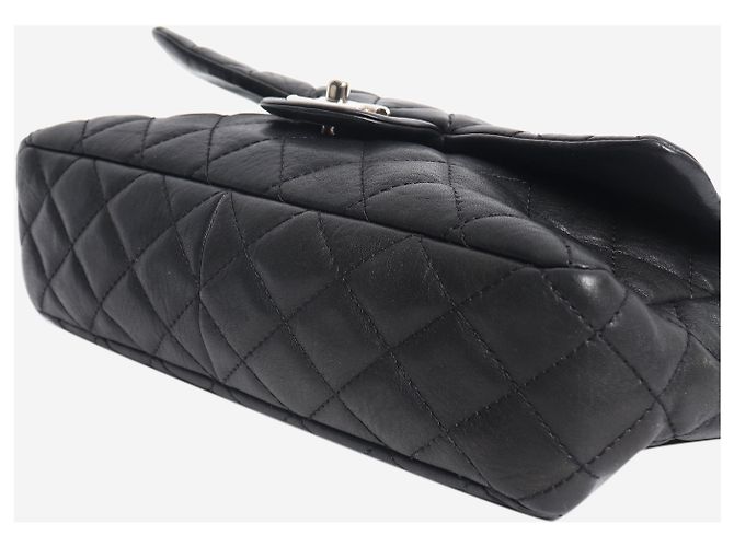 Chanel Borsa a tracolla single flap in pelle matelassé nera 2006 - vista 7